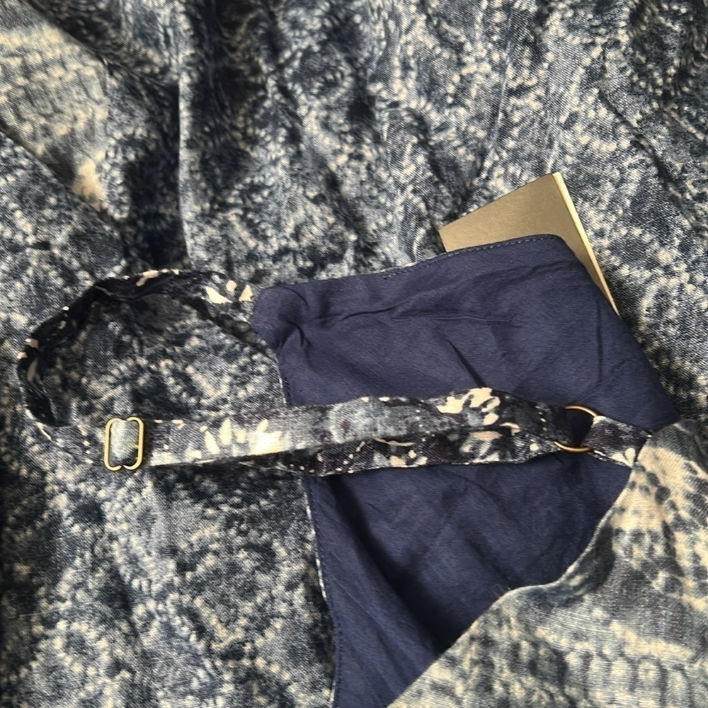 Lauren Ralph Lauren Patchwork-Print Linen Sleeveless Dress - Picture 7 of 8